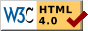 HTML 4 complient button